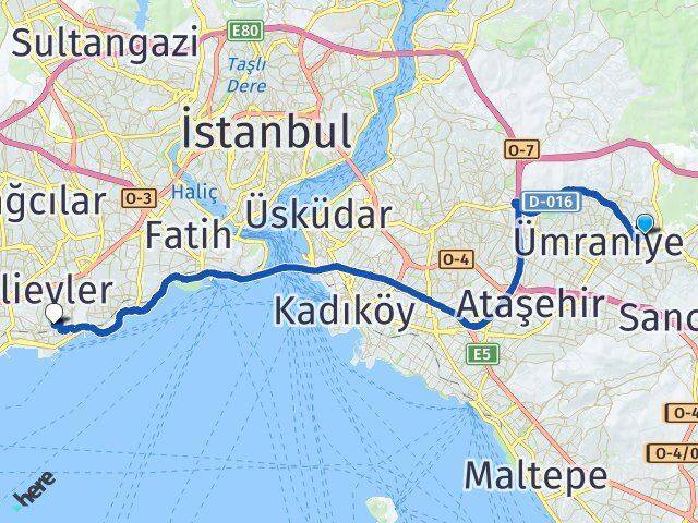 Mehmet Akif Bakırköy Arası Kaç Km - Yol Tarifi