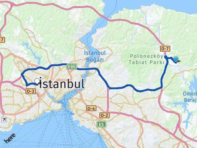 Sırapınar Gaziosmanpaşa Arası Kaç Km - Yol Tarifi