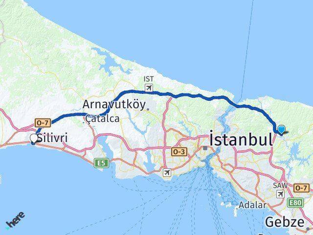 Sırapınar Silivri Arası Kaç Km - Yol Tarifi