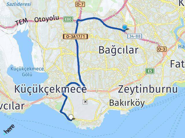 Birlik Crowne Plaza İstanbul Florya Arası Kaç Km - Yol Tarifi