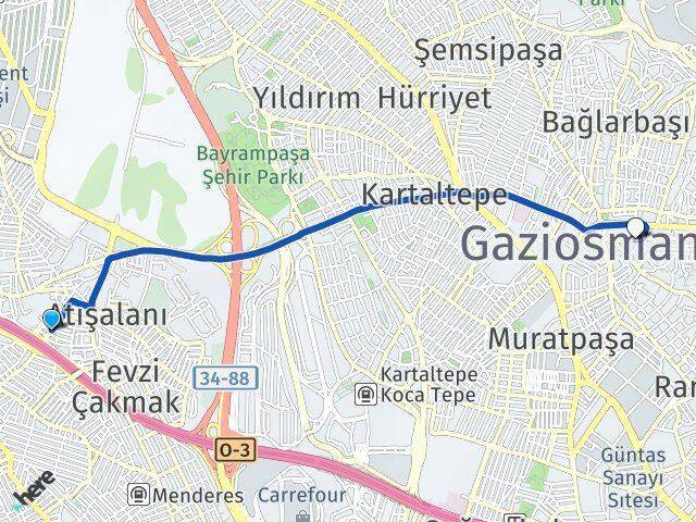 Birlik Gaziosmanpaşa Arası Kaç Km - Yol Tarifi