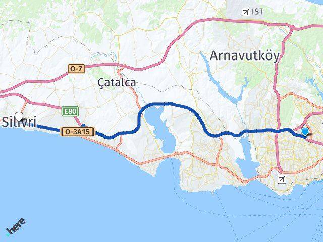 Birlik Silivri Arası Kaç Km - Yol Tarifi