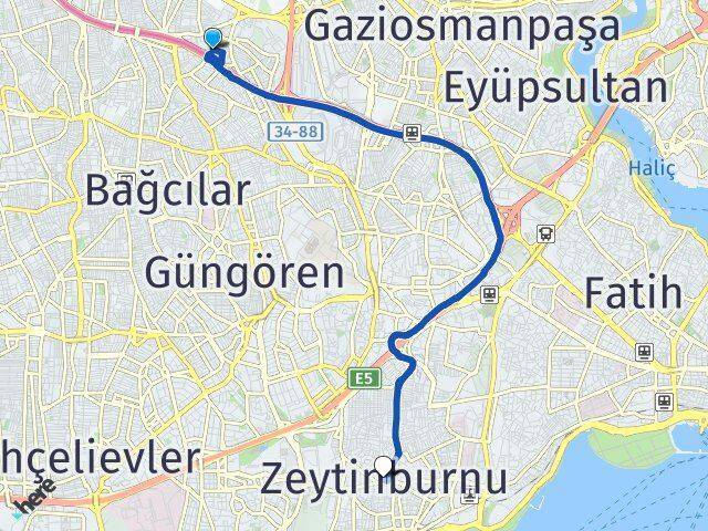 Birlik Zeytinburnu Arası Kaç Km - Yol Tarifi