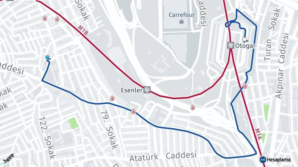 Esenler Esenler Otogarı Arası Kaç Km - Yol Tarifi