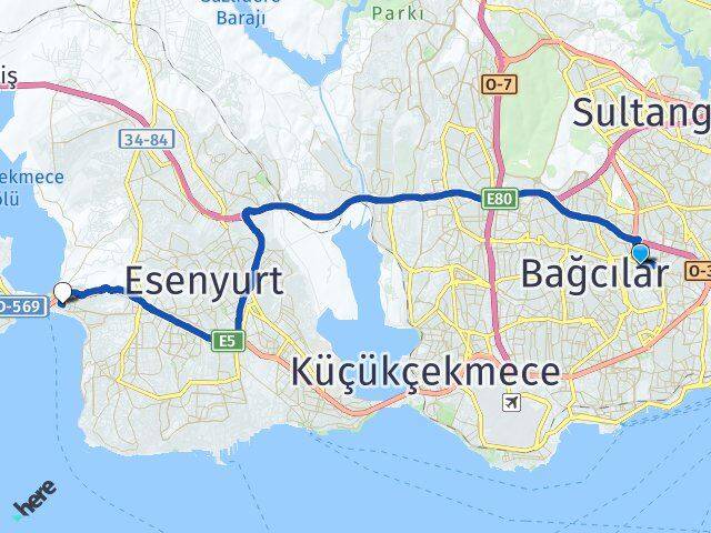 Mimar Sinan Büyükçekmece Arası Kaç Km - Yol Tarifi