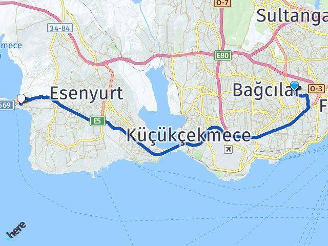 Namık Kemal Büyükçekmece Arası Kaç Km - Yol Tarifi