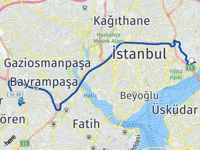 Namık Kemal Ortaköy Arası Kaç Km - Yol Tarifi