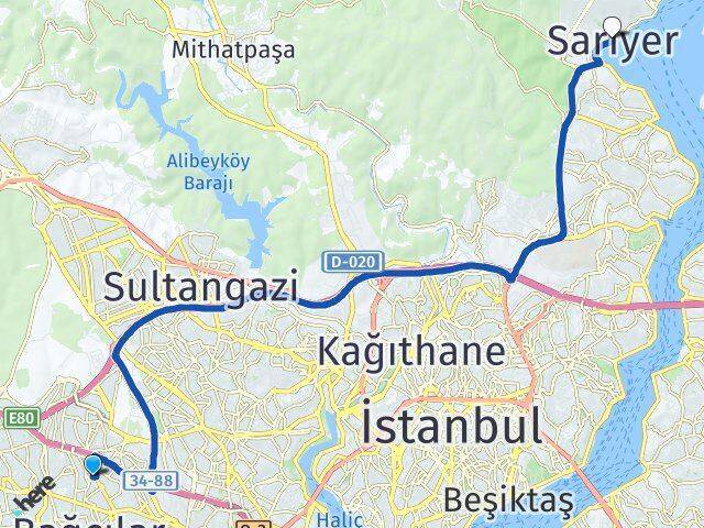 Tuna Sarıyer Arası Kaç Km - Yol Tarifi