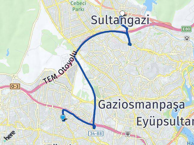 Tuna Sultangazi Arası Kaç Km - Yol Tarifi