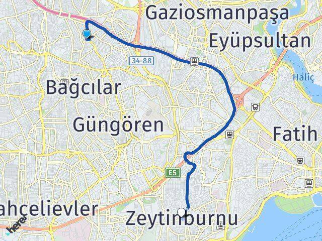 Tuna Zeytinburnu Arası Kaç Km - Yol Tarifi
