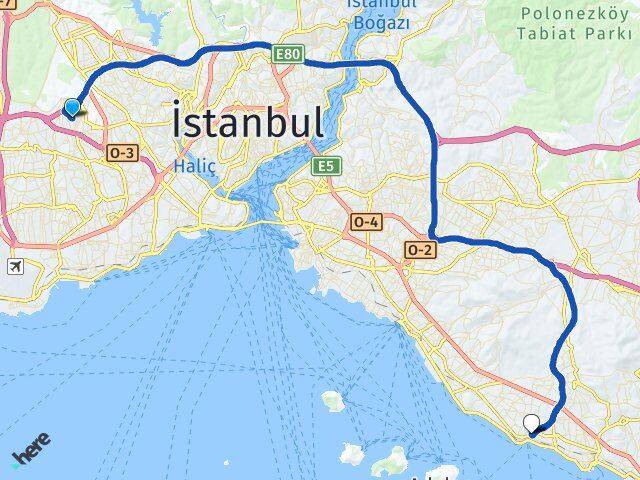Turgut Reis Kartal Arası Kaç Km - Yol Tarifi