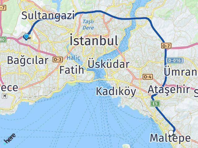 Turgut Reis Maltepe Arası Kaç Km - Yol Tarifi