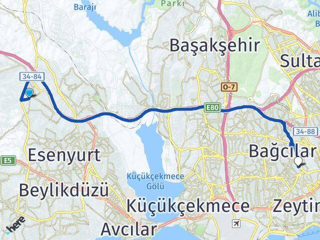 Akçaburgaz Güngören Arası Kaç Km - Yol Tarifi