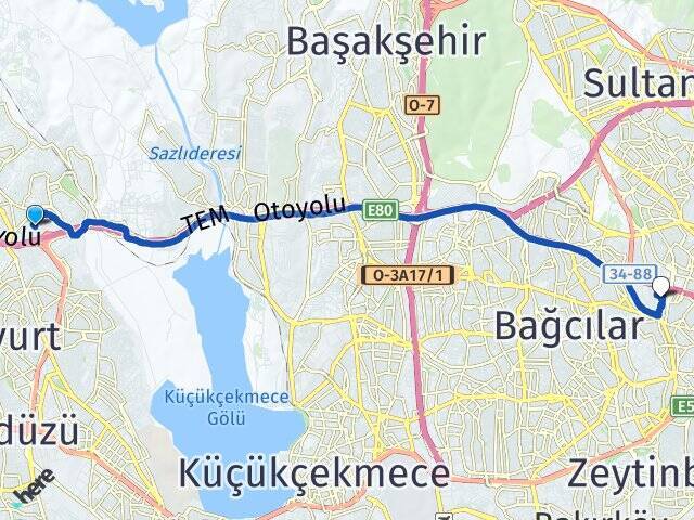 Esenkent Esenler Otogarı Arası Kaç Km - Yol Tarifi