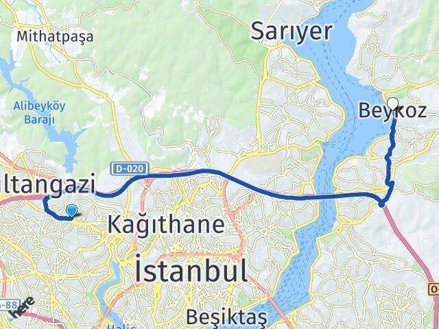 Akşemsettin Beykoz Arası Kaç Km - Yol Tarifi