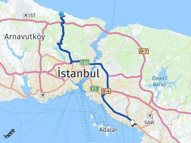 Çiftalan Pendik Arası Kaç Km - Yol Tarifi
