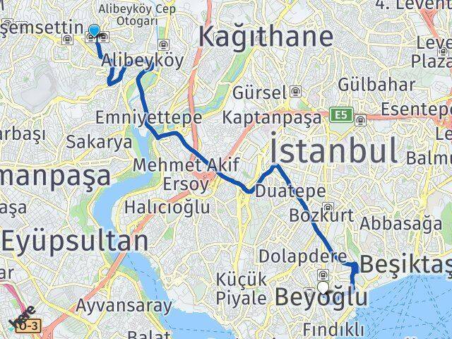 Çırçır Beyoğlu Arası Kaç Km - Yol Tarifi