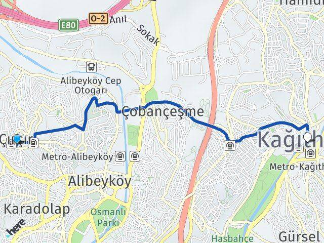 Çırçır Kağıthane Arası Kaç Km - Yol Tarifi