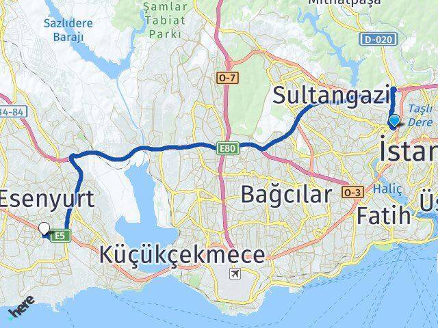 Güzeltepe Beylikdüzü Arası Kaç Km - Yol Tarifi
