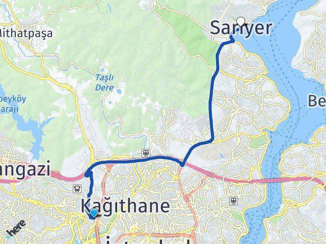 Güzeltepe Sarıyer Arası Kaç Km - Yol Tarifi