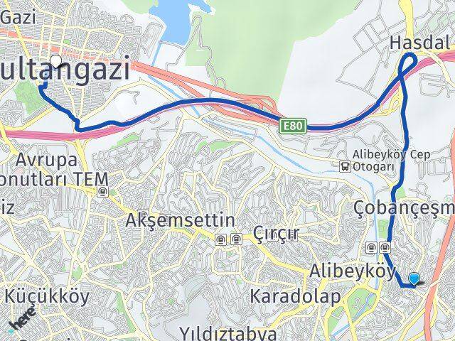Güzeltepe Sultangazi Arası Kaç Km - Yol Tarifi