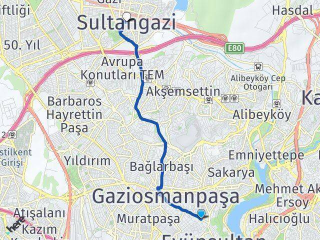 İslambey Sultangazi Arası Kaç Km - Yol Tarifi