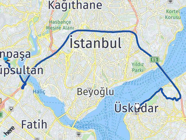 İslambey Üsküdar Arası Kaç Km - Yol Tarifi