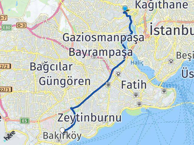 Karadolap Bakırköy Arası Kaç Km - Yol Tarifi