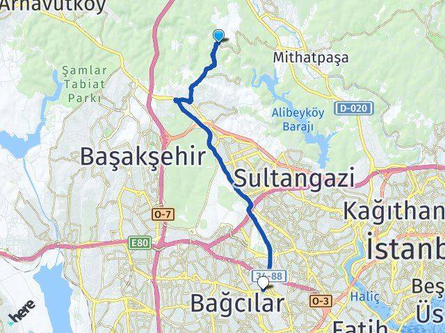Pirinççi Esenler Arası Kaç Km - Yol Tarifi
