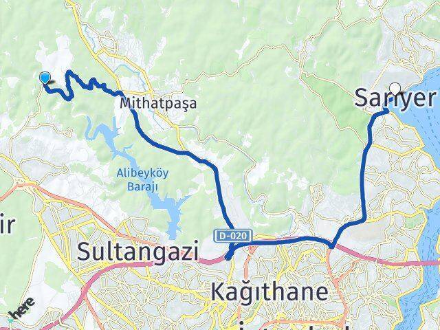 Pirinççi Sarıyer Arası Kaç Km - Yol Tarifi