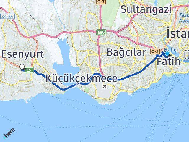 Atikali Beylikdüzü Arası Kaç Km - Yol Tarifi