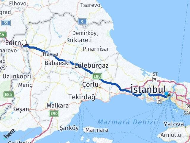 Ayvansaray Yıldırım Beyazıt Arası Kaç Km - Yol Tarifi