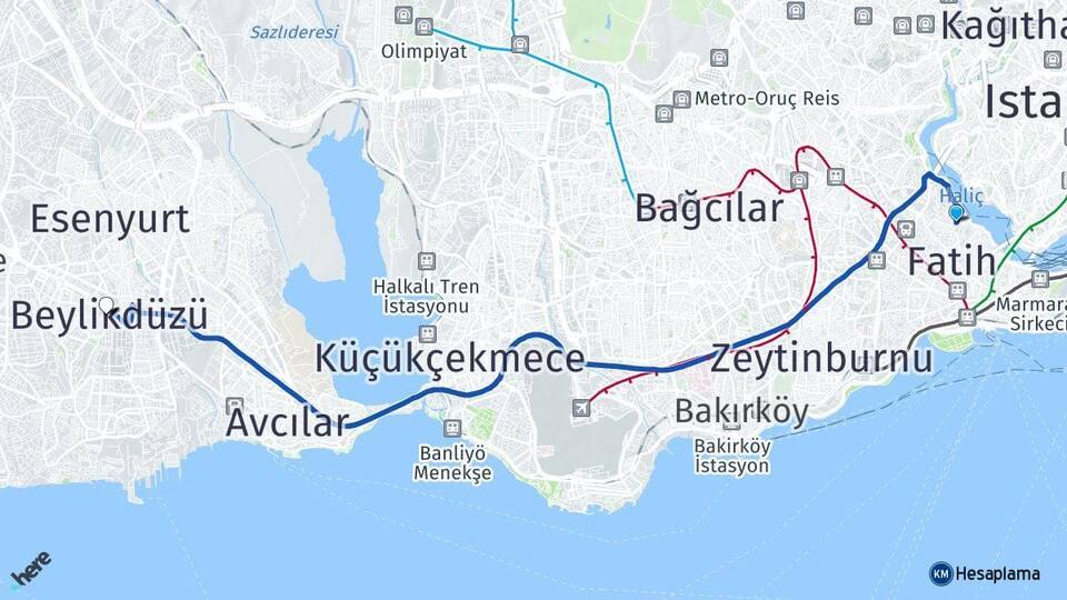 Balat Beylikdüzü Arası Kaç Km - Yol Tarifi