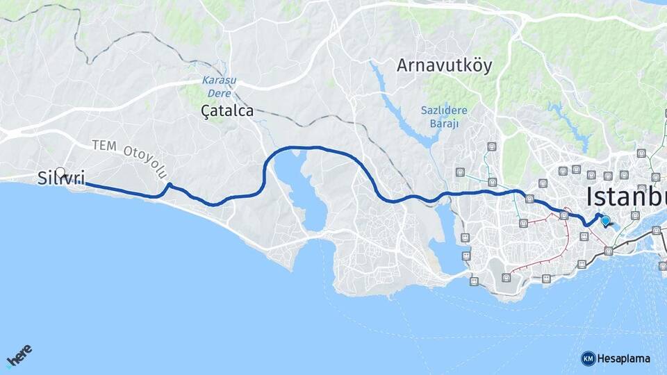 Balat Silivri Arası Kaç Km - Yol Tarifi