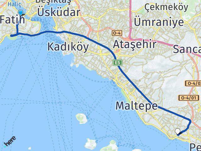 Cibali Kartal Arası Kaç Km - Yol Tarifi