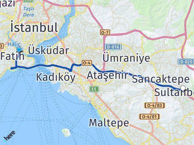 Cibali Sultanbeyli Arası Kaç Km - Yol Tarifi