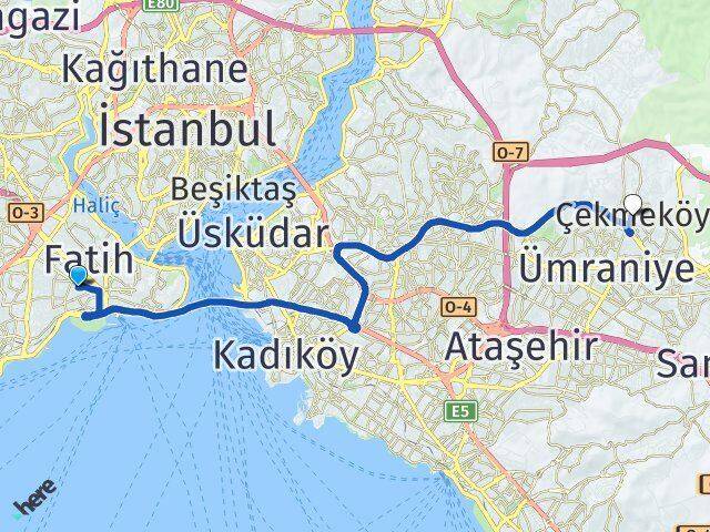 Haseki Sultan Çekmeköy Arası Kaç Km - Yol Tarifi