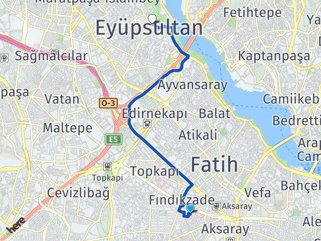 Haseki Sultan Eyüpsultan Arası Kaç Km - Yol Tarifi