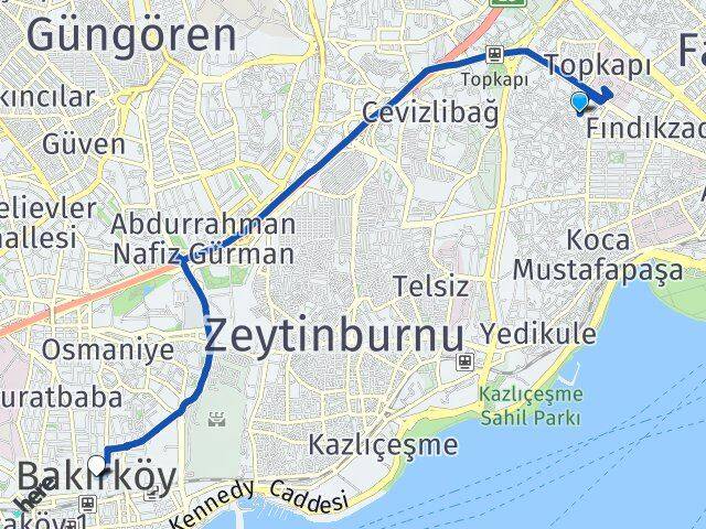Şehremini Bakırköy Arası Kaç Km - Yol Tarifi