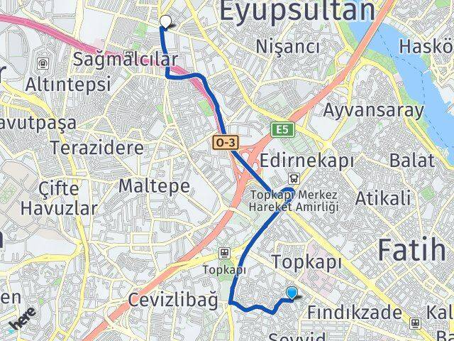 Şehremini Bayrampaşa Arası Kaç Km - Yol Tarifi