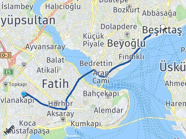 Şehremini Beşiktaş Arası Kaç Km - Yol Tarifi