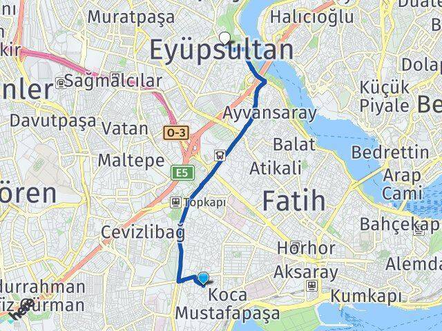 Silivrikapı Eyüpsultan Arası Kaç Km - Yol Tarifi
