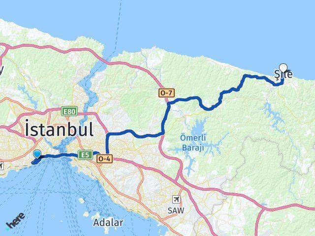Yedikule Şile Arası Kaç Km - Yol Tarifi