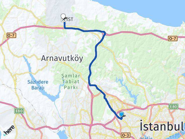 Barbaros Hayrettin Paşa İstanbul Havalimanı Arası Kaç Km - Yol Tarifi