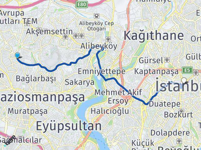 Fevzi Çakmak Şişli Arası Kaç Km - Yol Tarifi