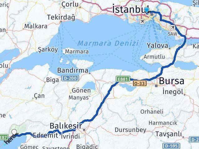 Karadeniz Altınoluk Arası Kaç Km - Yol Tarifi