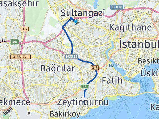 Karadeniz Zeytinburnu Arası Kaç Km - Yol Tarifi