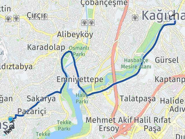 Karlıtepe Kağıthane Arası Kaç Km - Yol Tarifi