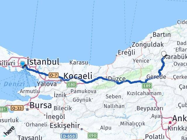Karlıtepe Safranbolu Arası Kaç Km - Yol Tarifi