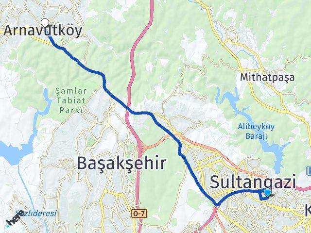 Mevlana Arnavutköy Arası Kaç Km - Yol Tarifi